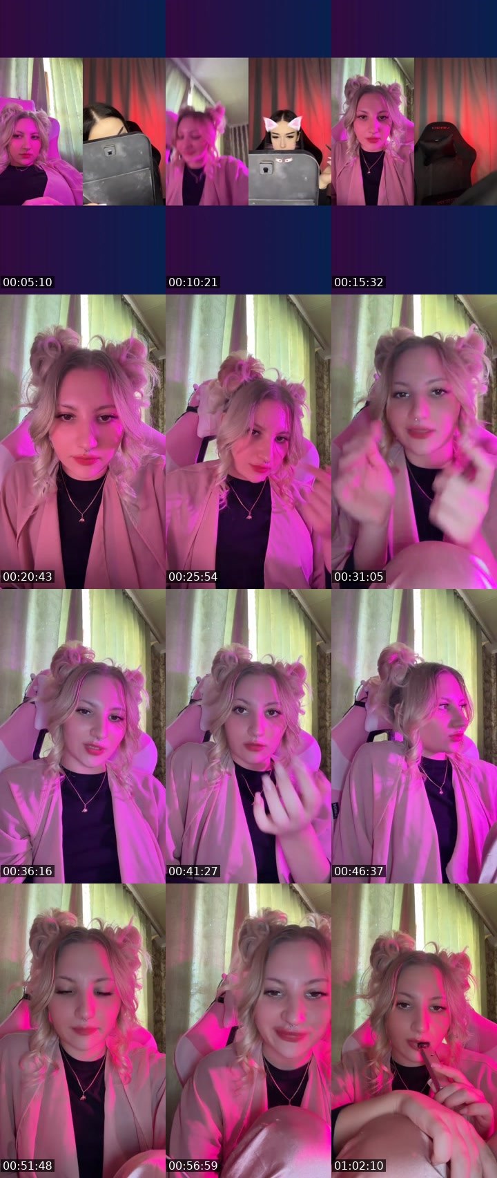 Contact-sheet preview of 🍰𝑲𝒔𝒆𝒏𝒊𝒊𝒂's Liveme recording