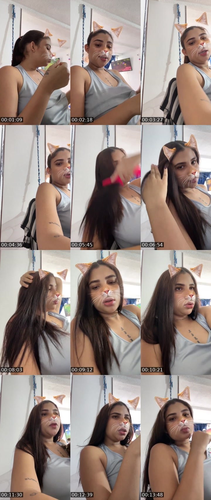 Contact-sheet preview of 🌐lizeth🎀 🧸's Liveme recording
