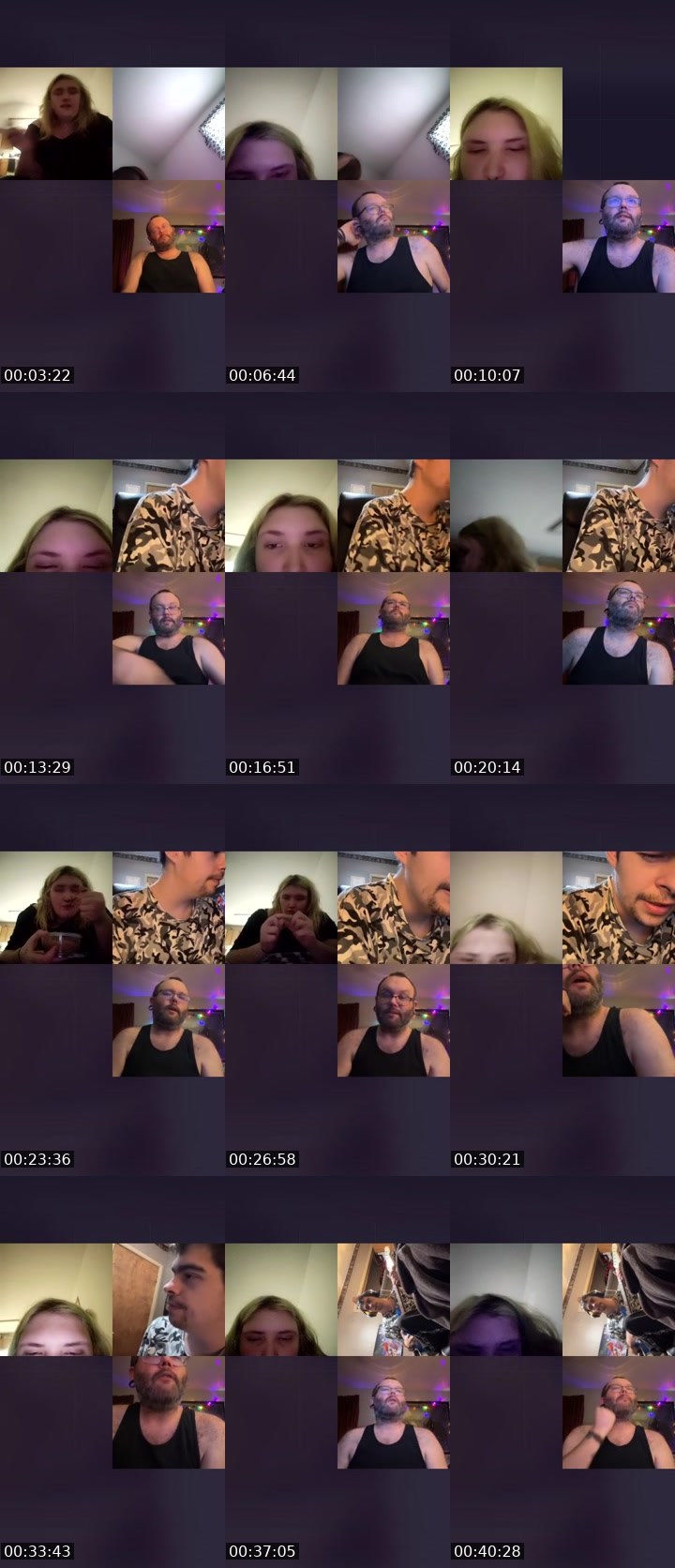 Contact-sheet preview of Kay💋⁴²⁰'s Liveme recording