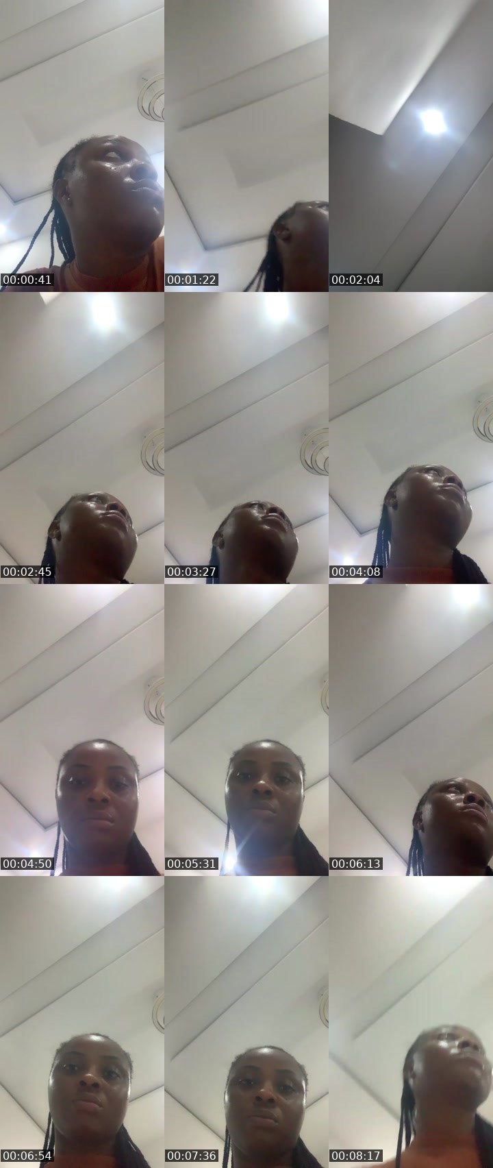 Contact-sheet preview of Cindy baby's Liveme recording