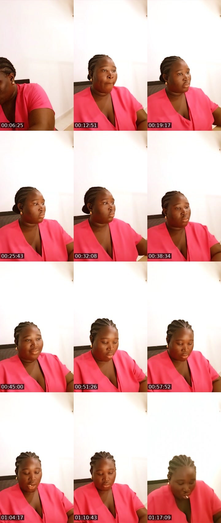 Contact-sheet preview of VELVET💜's Liveme recording