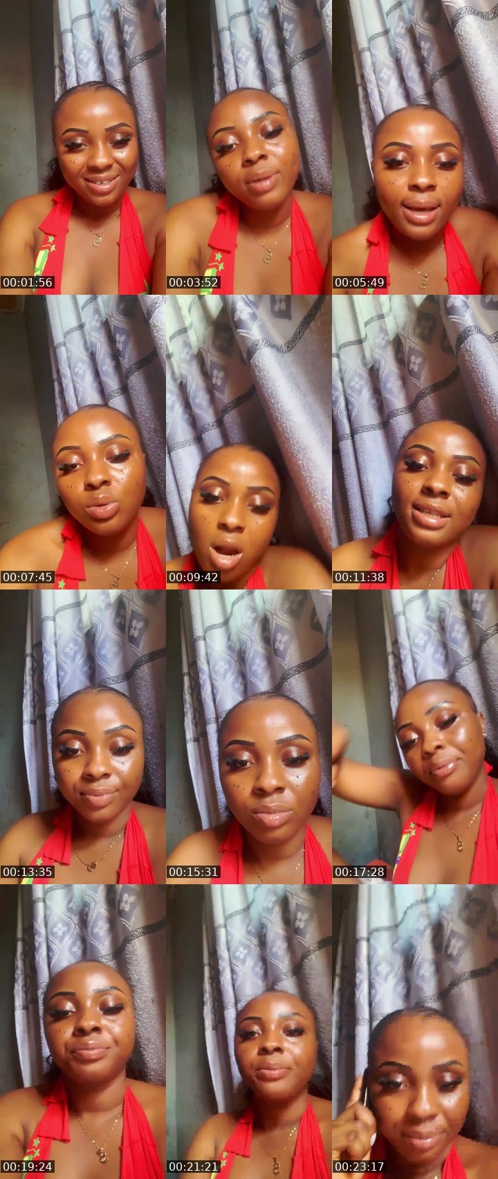 Contact-sheet preview of Cindysweet's Liveme recording