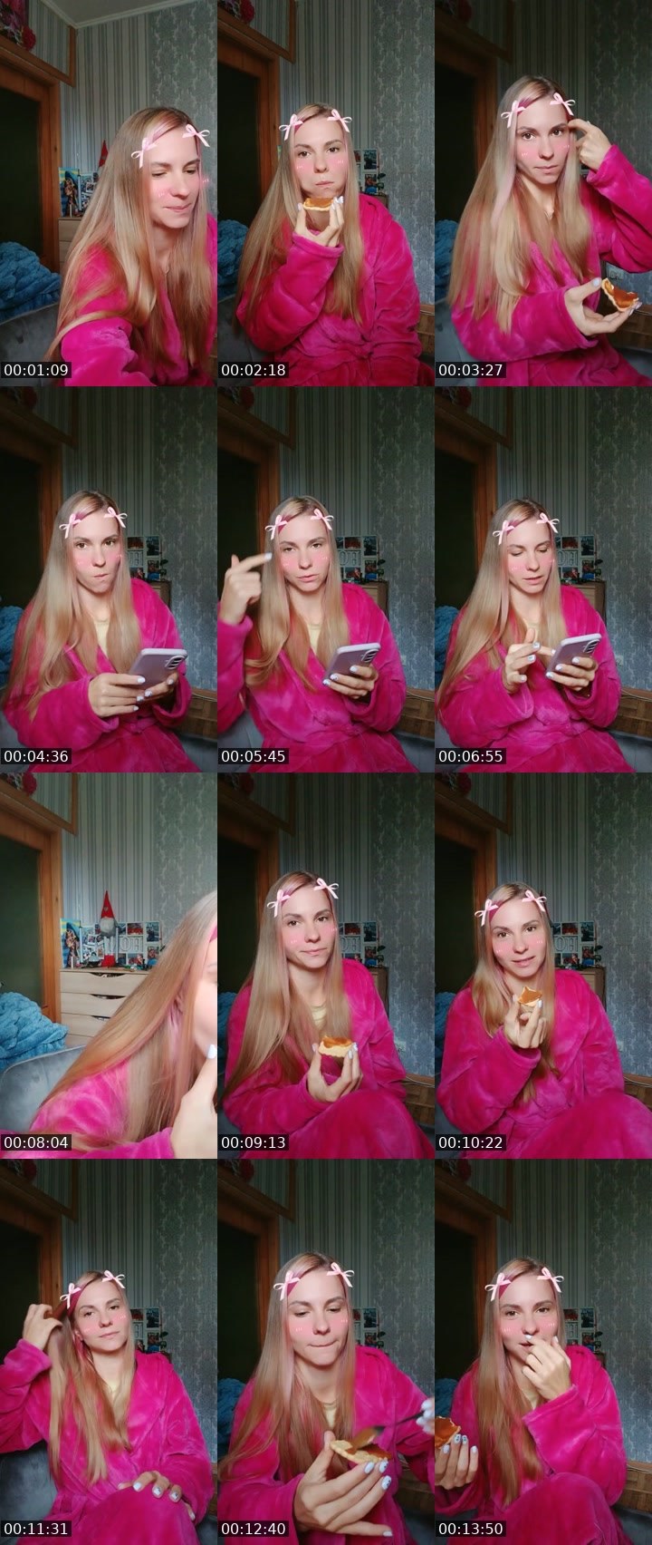 Contact-sheet preview of 🎀 Senorita 🎀's Liveme recording