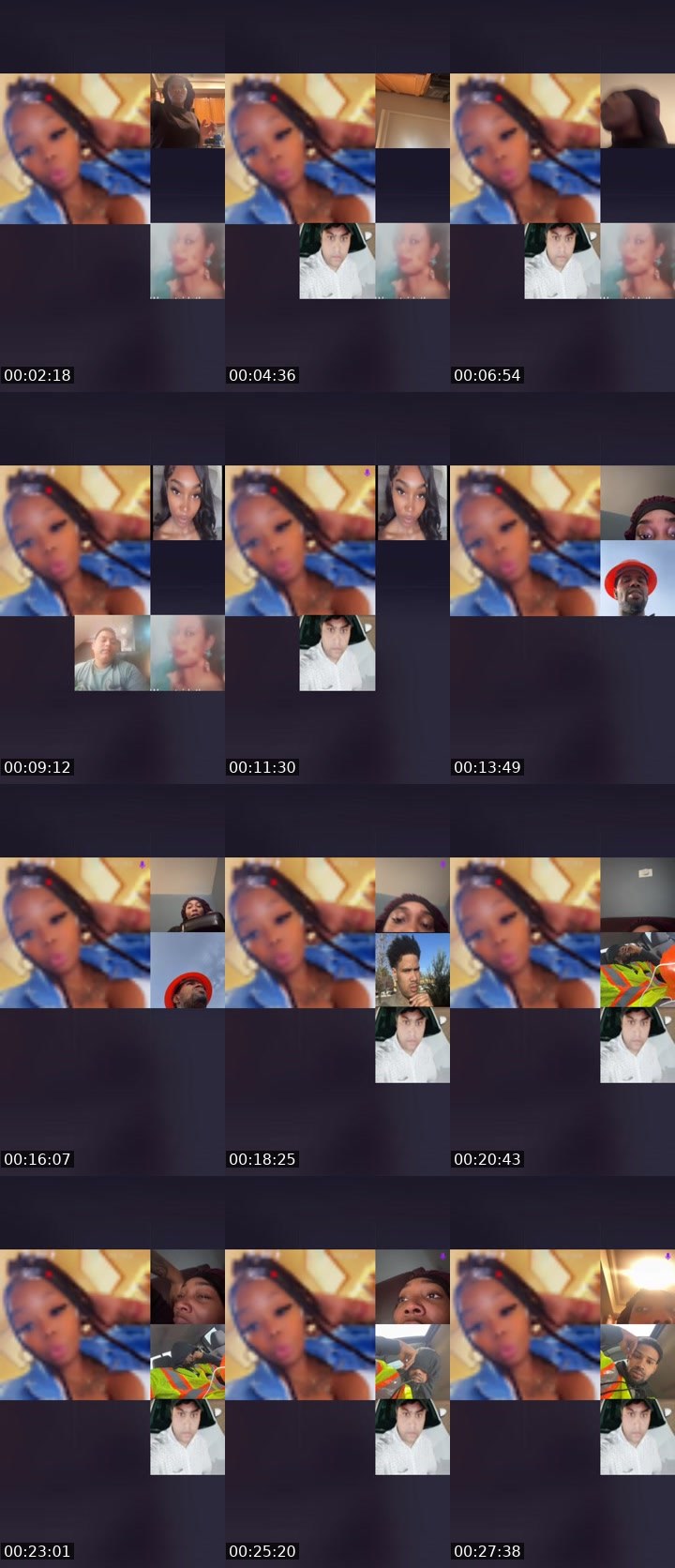 Contact-sheet preview of ᒍᑌIᑕᗴᗷO᙭🧃💦's Liveme recording
