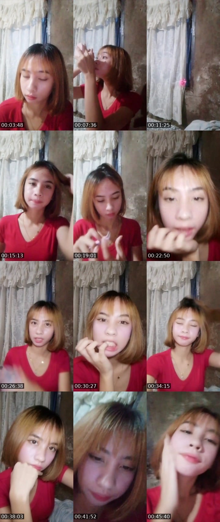 Contact-sheet preview of ᴵᴬ💎 Yu Mi 🍒's Liveme recording