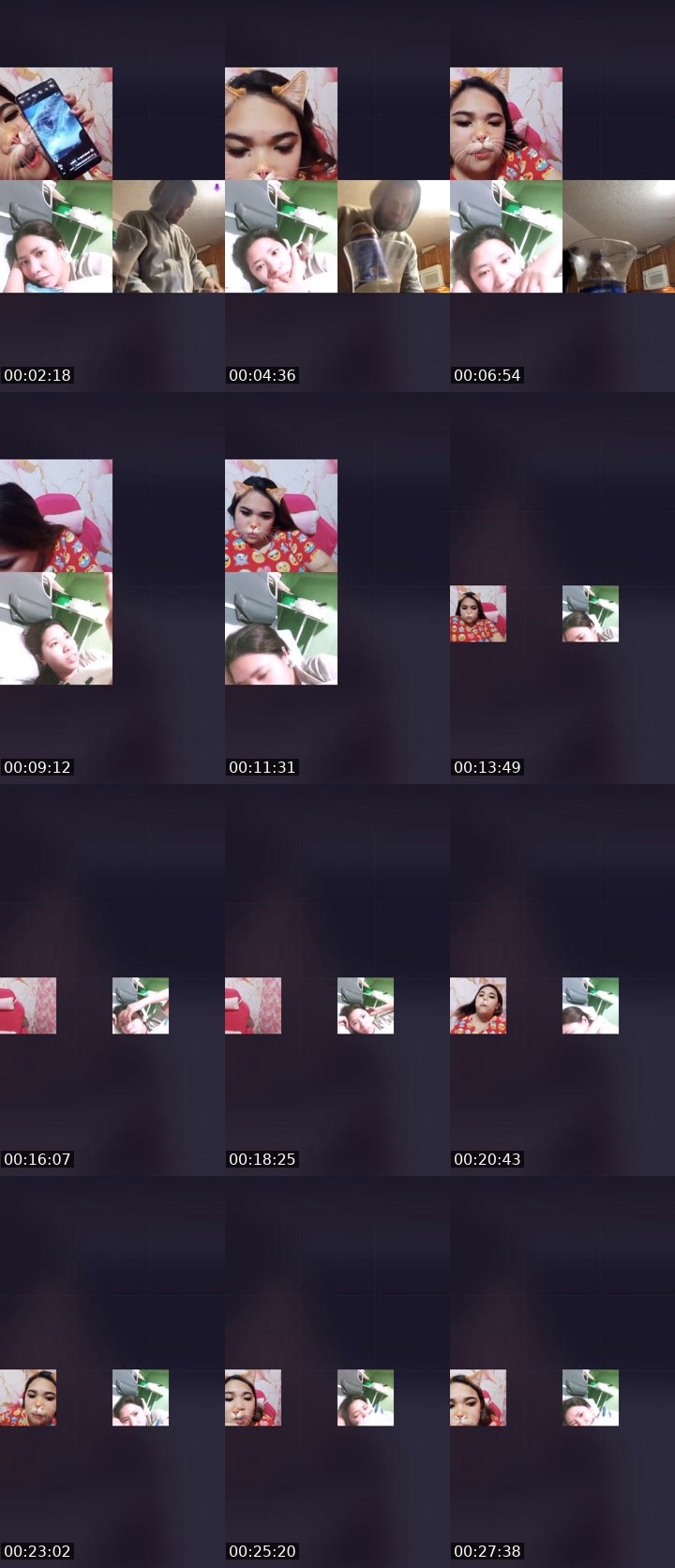Contact-sheet preview of 👸క᭙ꫀꫀᡶ🍂's Liveme recording