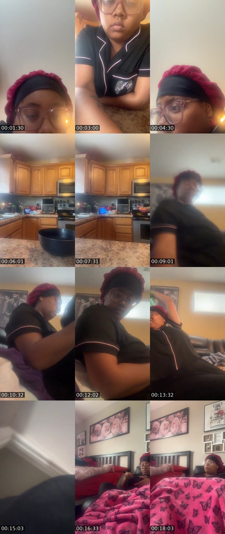 Contact-sheet preview of Tyarra 24's Liveme recording