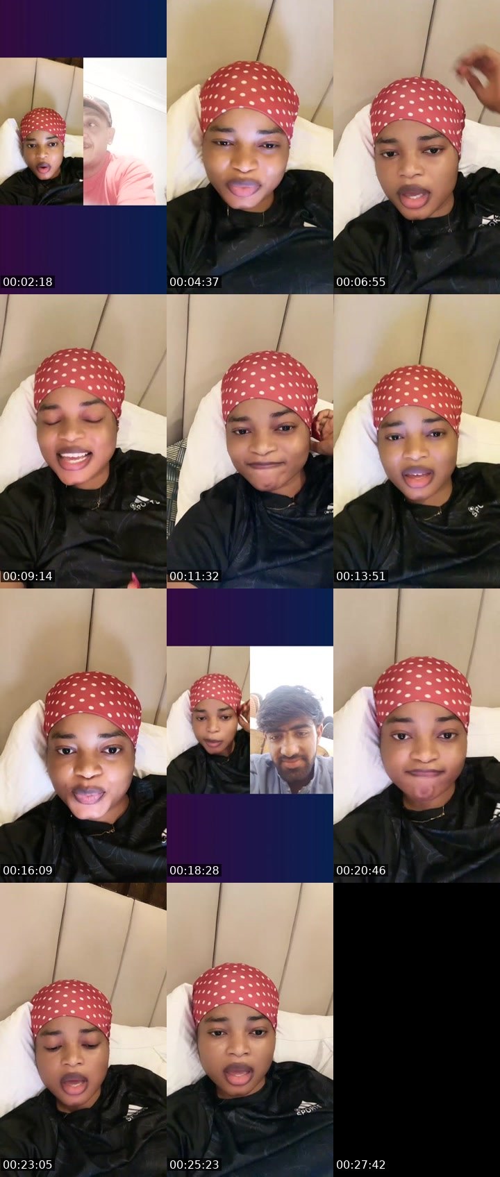 Contact-sheet preview of Chi💕's Liveme recording