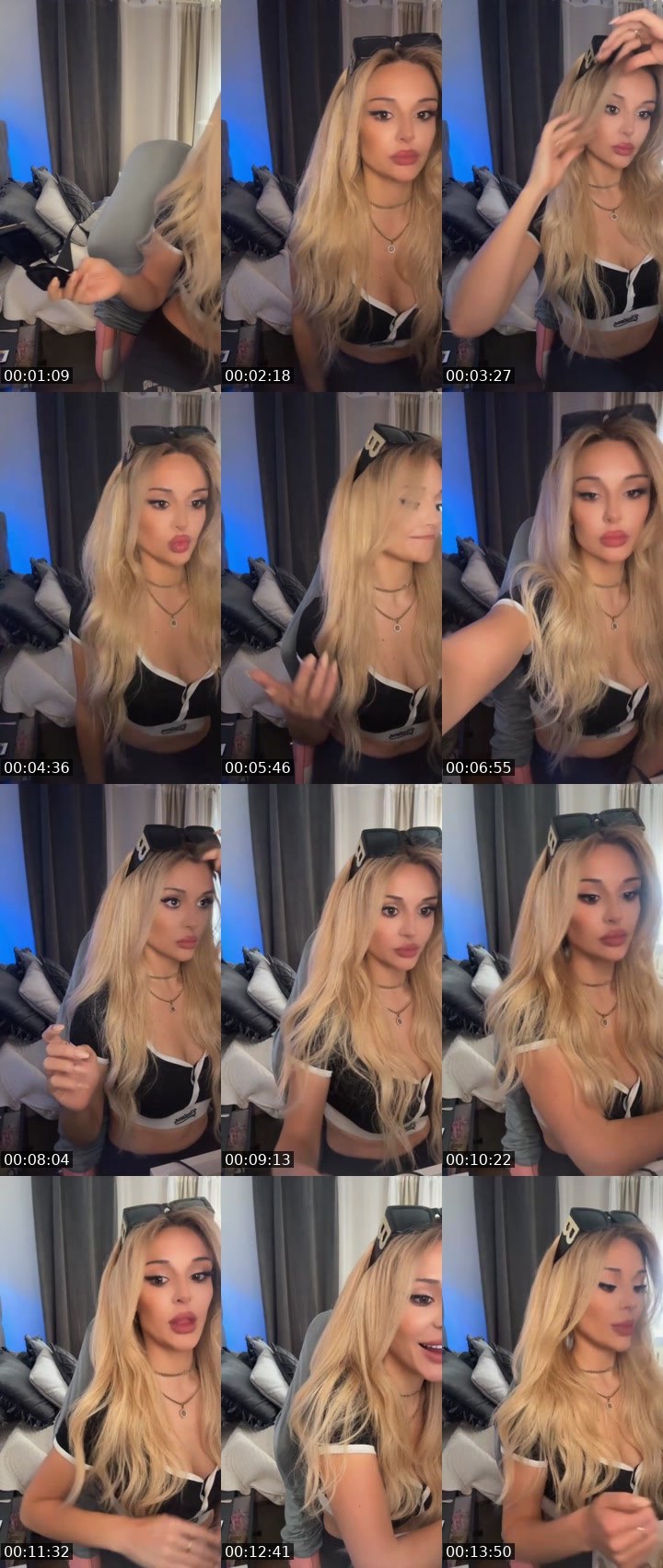 Contact-sheet preview of Angie Baddie🥂's Liveme recording