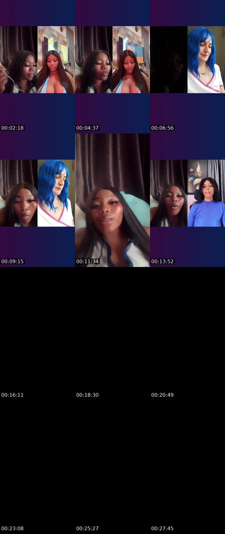 Contact-sheet preview of 🤍👑QueenADE🤍👑's Liveme recording
