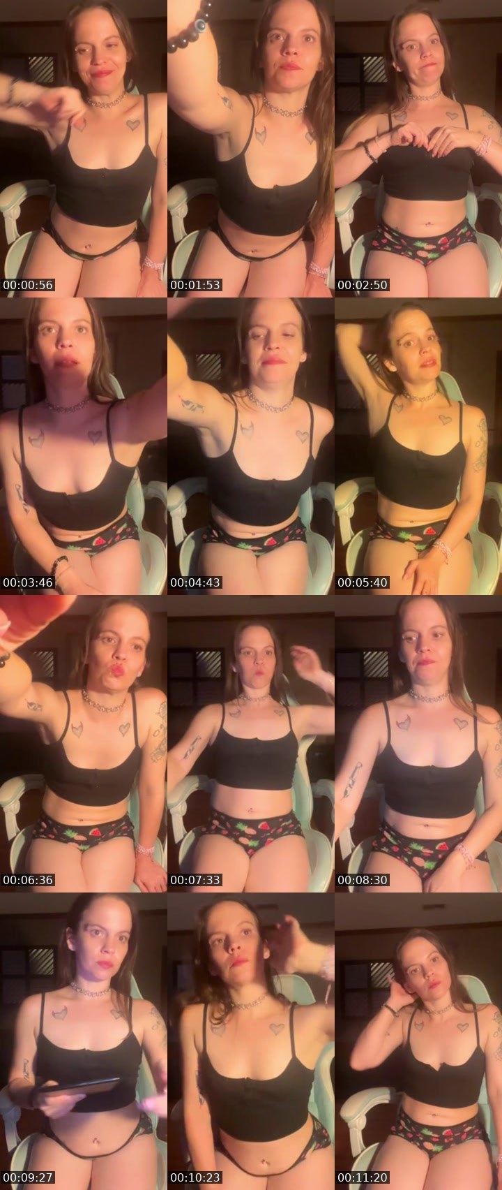Contact-sheet preview of ayykayy's Liveme recording