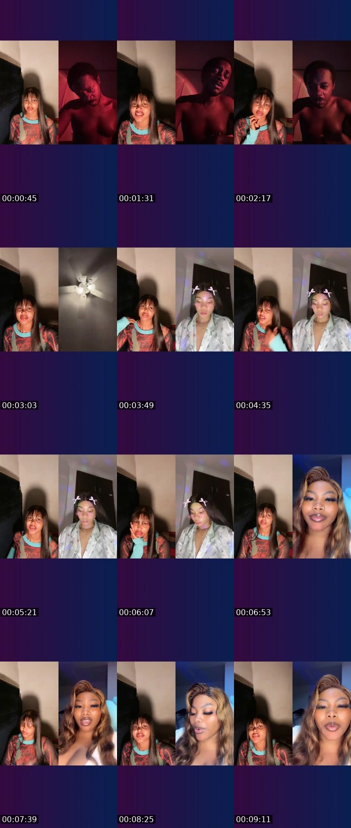 Contact-sheet preview of 🪽CAPRICORN🌟's Liveme recording
