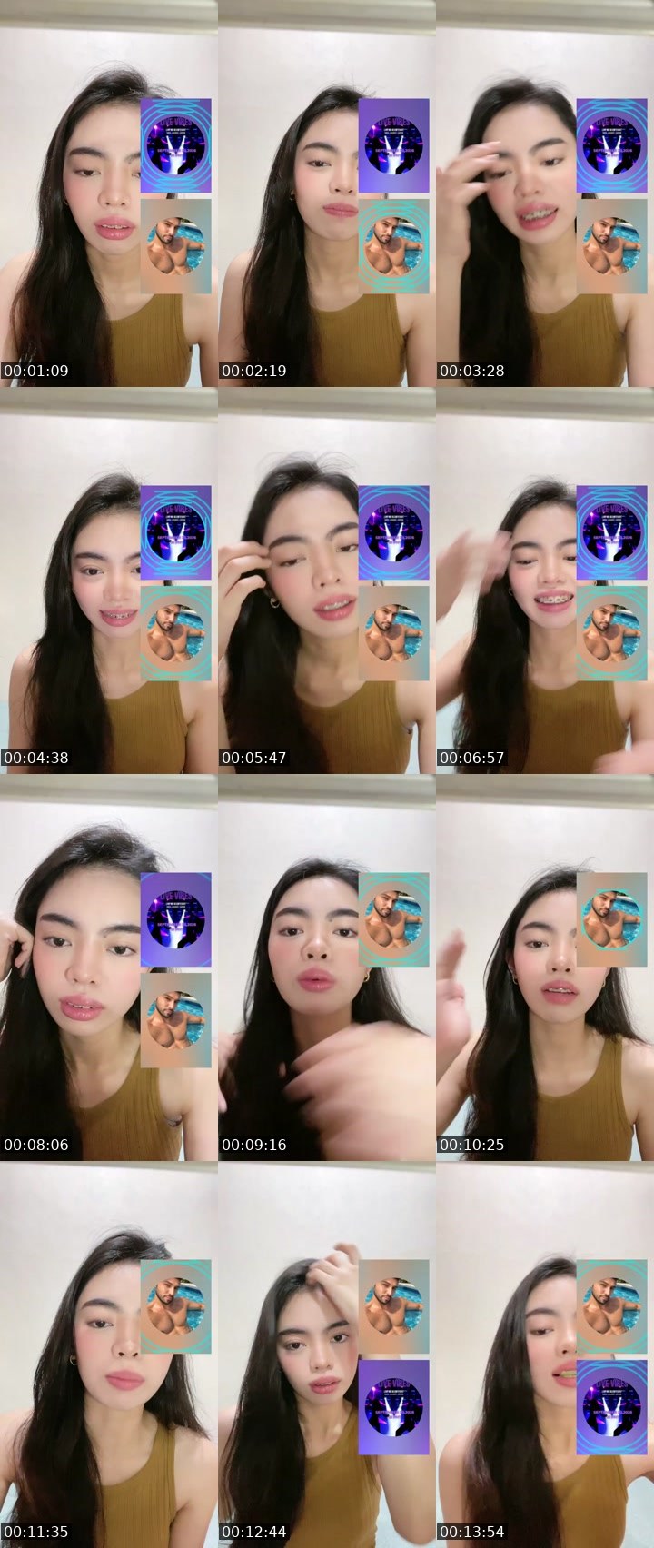 Contact-sheet preview of 🍃👸 Mairi 🧚's Liveme recording