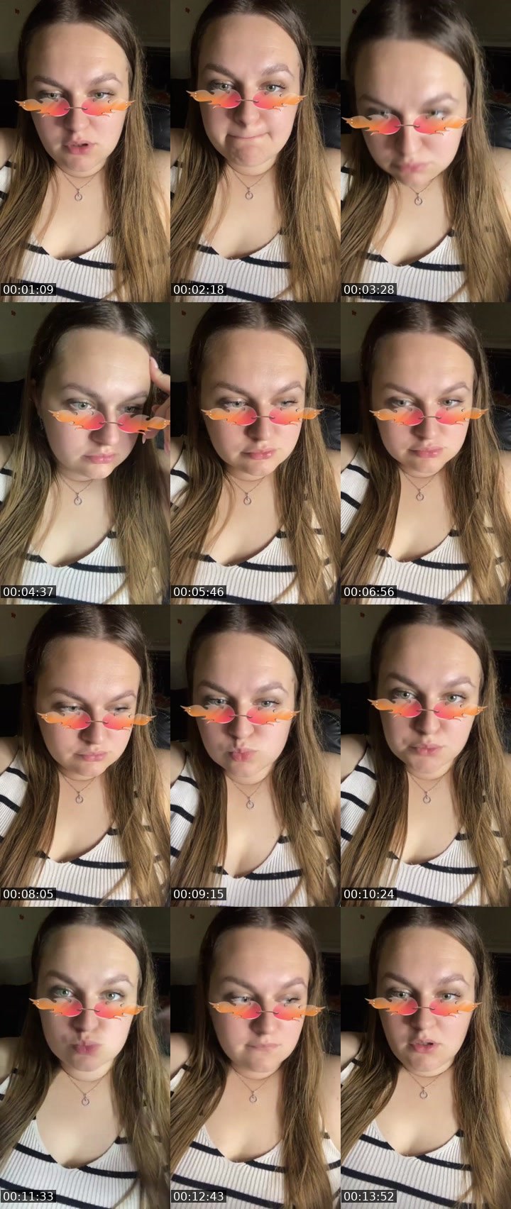 Contact-sheet preview of ✨ᒪᗩᑎᗩᒪIGᕼT✨'s Liveme recording