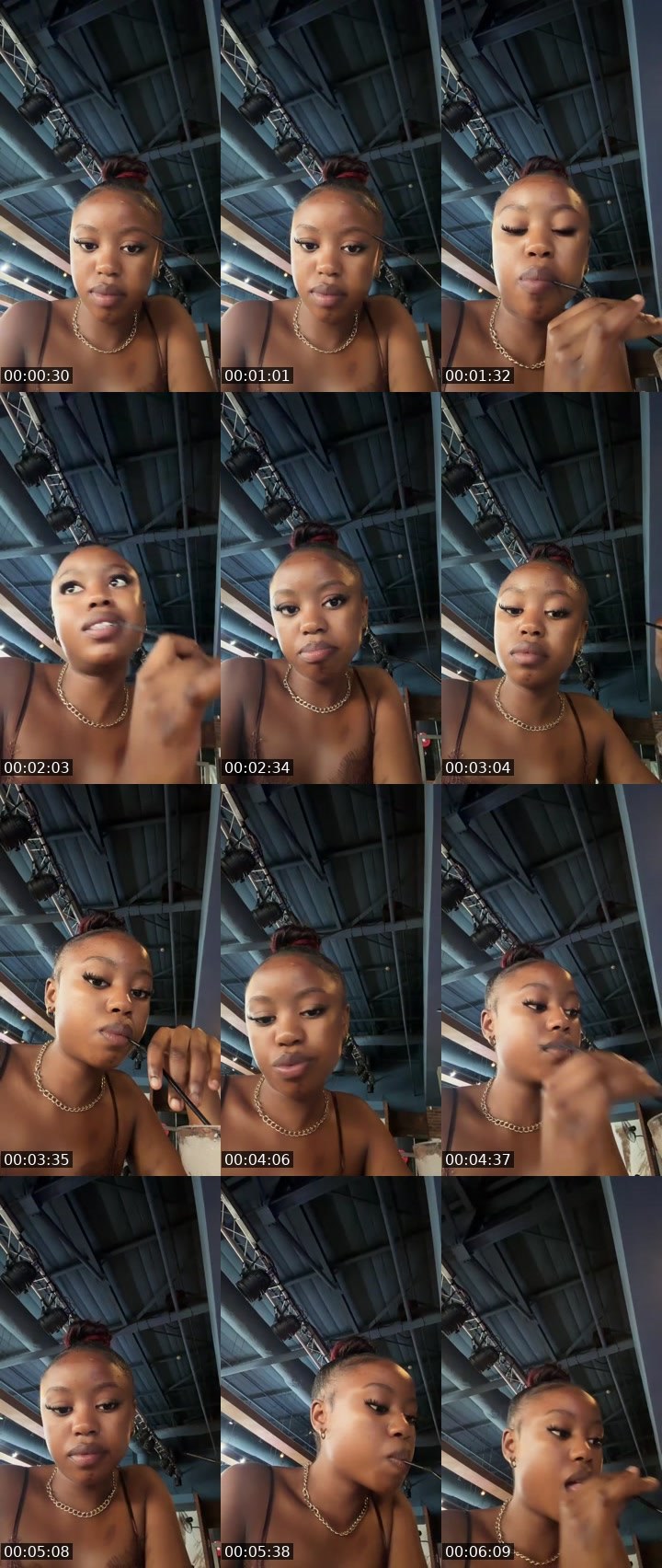 Contact-sheet preview of GrACe🌸💦's Liveme recording