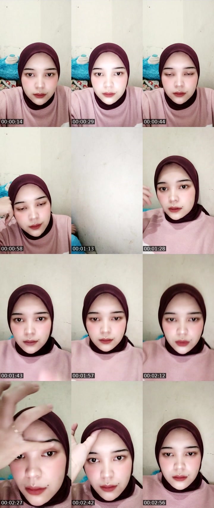 Contact-sheet preview of dinda fitri's Liveme recording