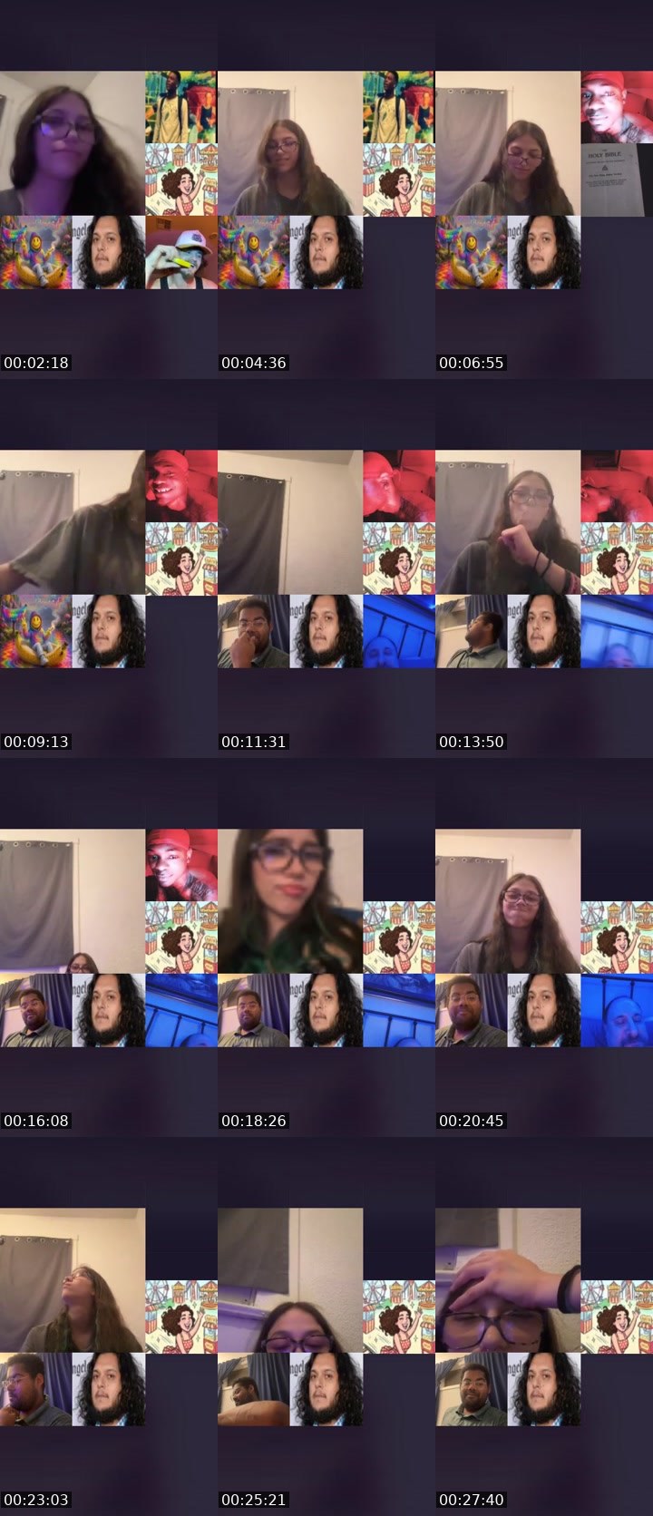 Contact-sheet preview of 🍒ShyHouseRat2.0🍒's Liveme recording