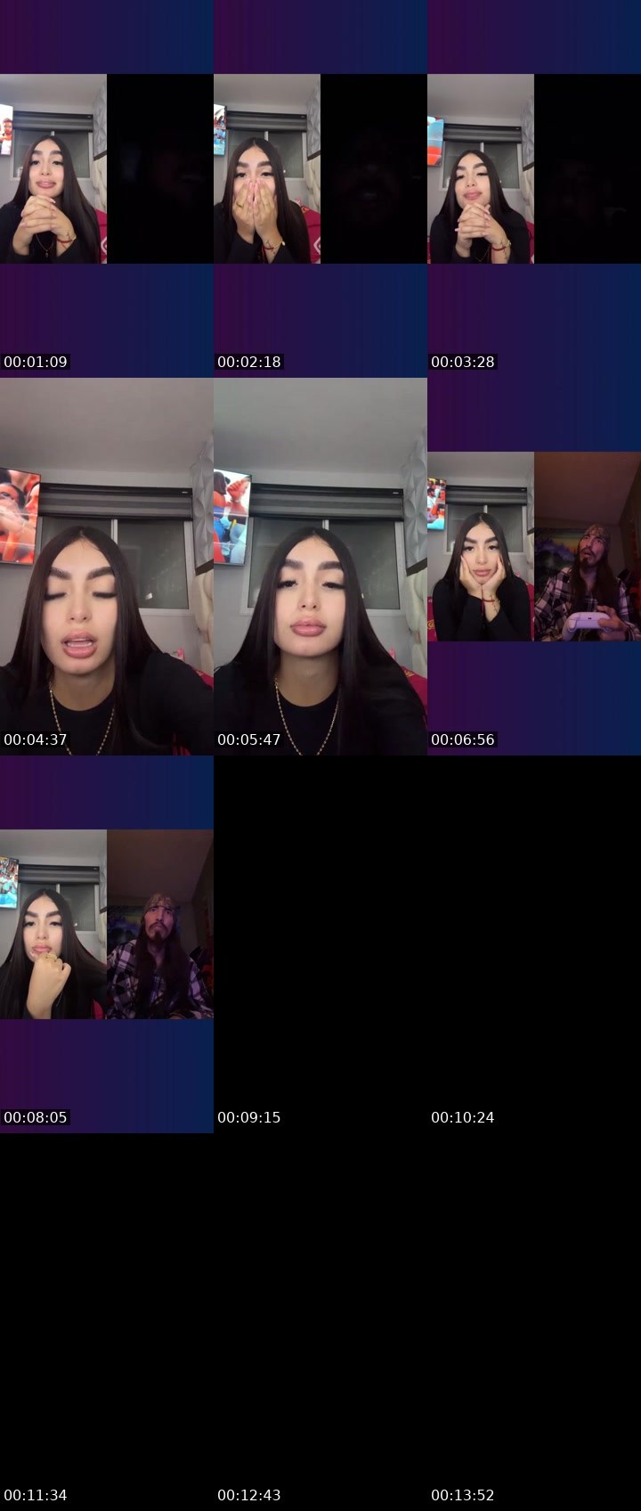 Contact-sheet preview of 🌸Mari16's Liveme recording