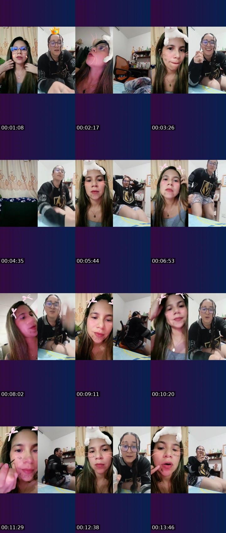 Contact-sheet preview of 😈F🪩Ⓡever👑's Liveme recording
