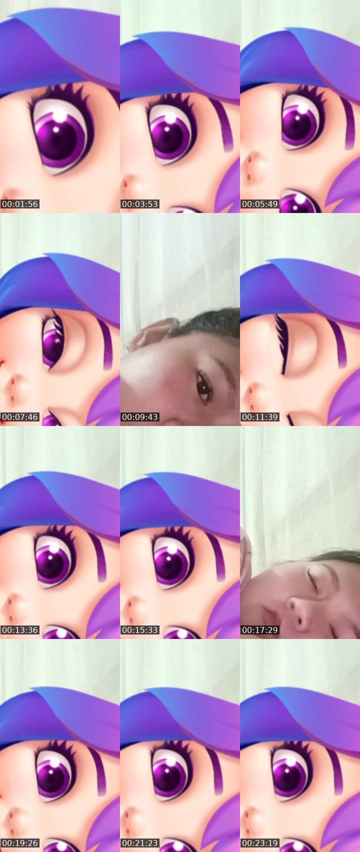 Contact-sheet preview of ☝️💙𝓖𝓵𝔂's Liveme recording