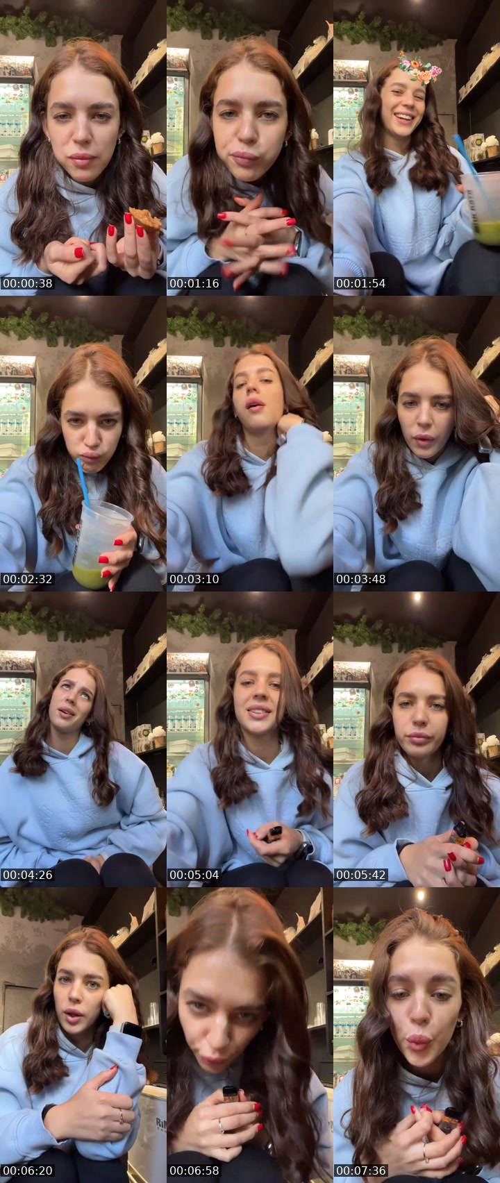 Contact-sheet preview of Julika27's Liveme recording