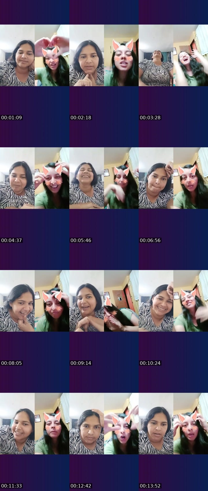Contact-sheet preview of DaShar's Liveme recording