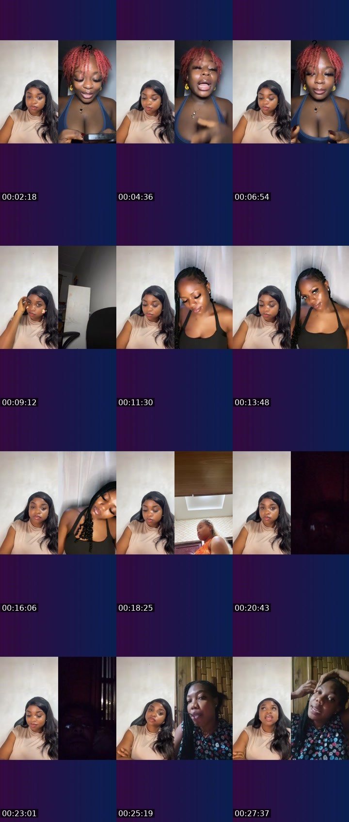 Contact-sheet preview of ❤️DYIA🥛😈's Liveme recording