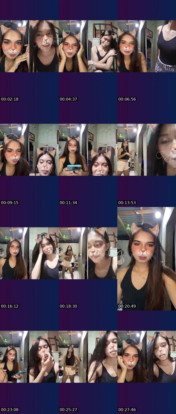 Contact-sheet preview of 11k👸Yenaa🌼's Liveme recording