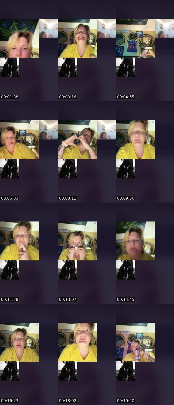 Contact-sheet preview of ɱ ʝ ❌⭕️ b̶un̶n̶y̶ 🐇's Liveme recording