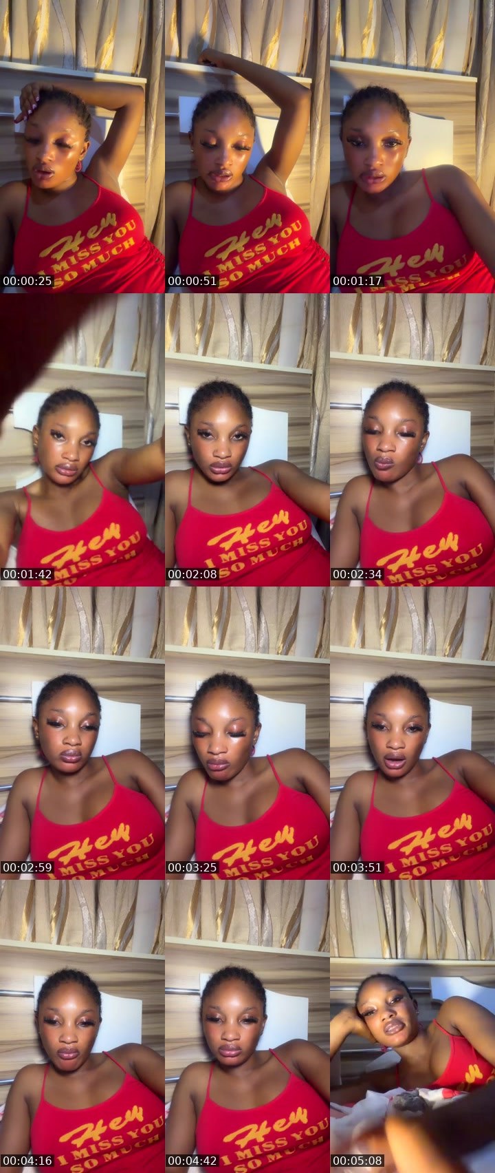 Contact-sheet preview of 💸LIONESS @KING💪💪's Liveme recording