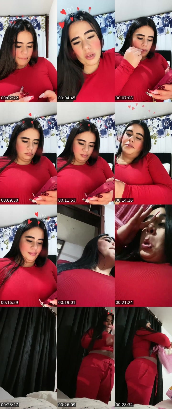 Contact-sheet preview of ♡𝕮𝖆𝖒𝖎𝖎𝖎🧿🕶️'s Liveme recording