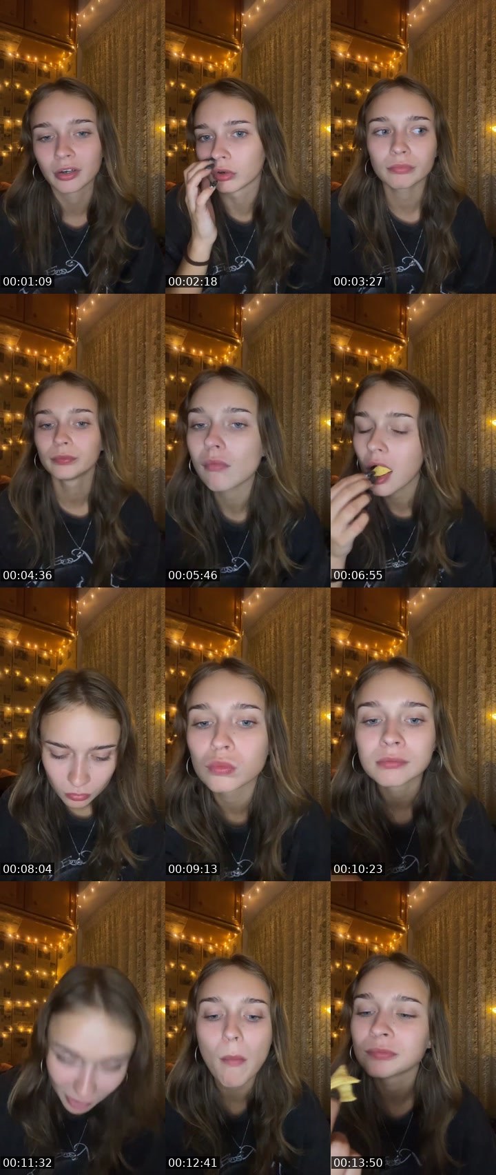 Contact-sheet preview of karo🥰's Liveme recording
