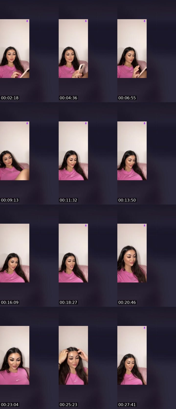 Contact-sheet preview of 🧿BlessSeii💕's Liveme recording