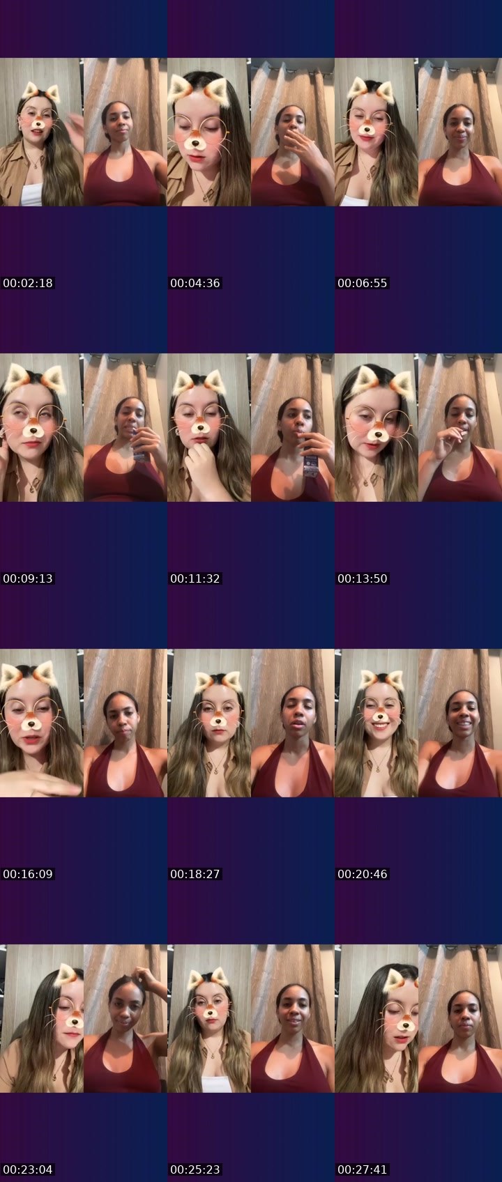 Contact-sheet preview of 🪐✠𝙼𝚘𝚗𝚒🥑🩷's Liveme recording