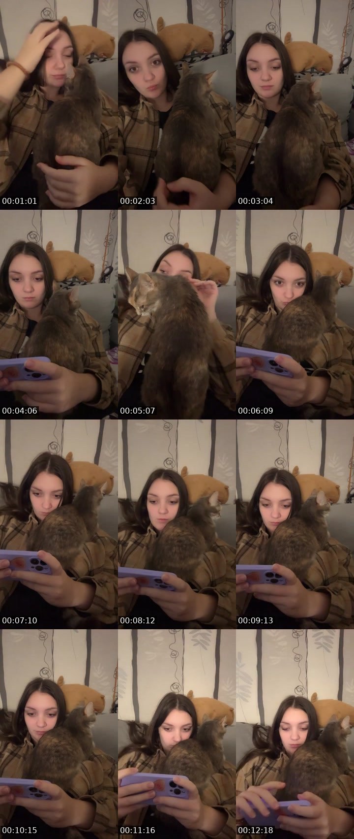 Contact-sheet preview of Dorina🎀's Liveme recording