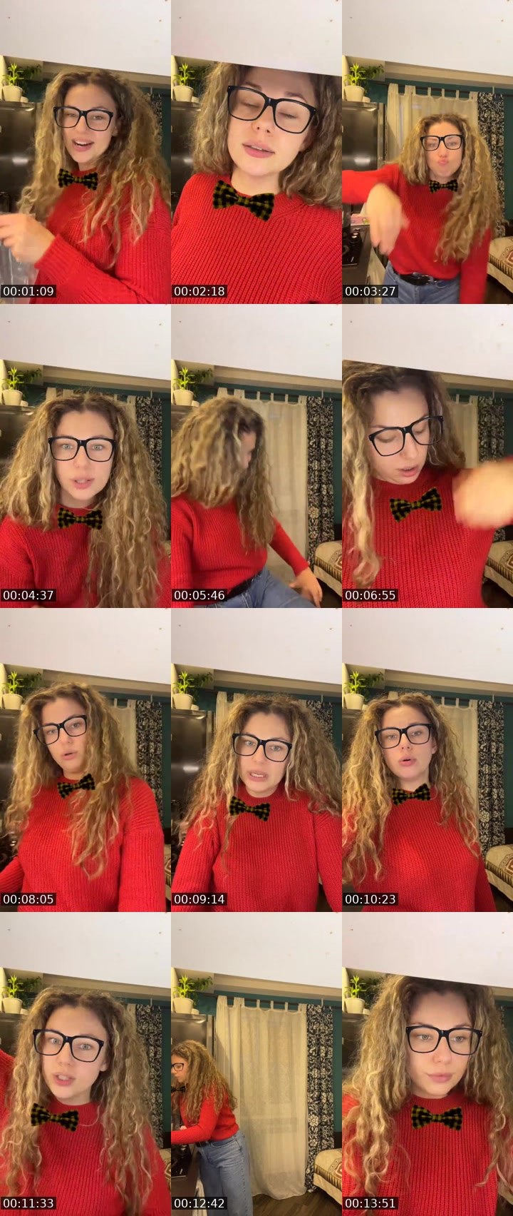 Contact-sheet preview of YaluLu👼🪽🎵's Liveme recording