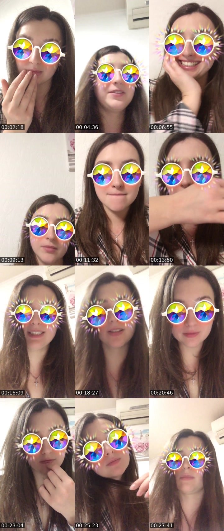 Contact-sheet preview of ✨ 𝑻𝜪𝑹𝑰 💙💛's Liveme recording