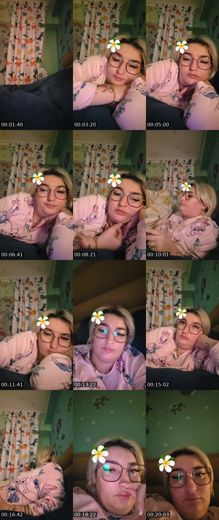 Contact-sheet preview of Annais7's Liveme recording