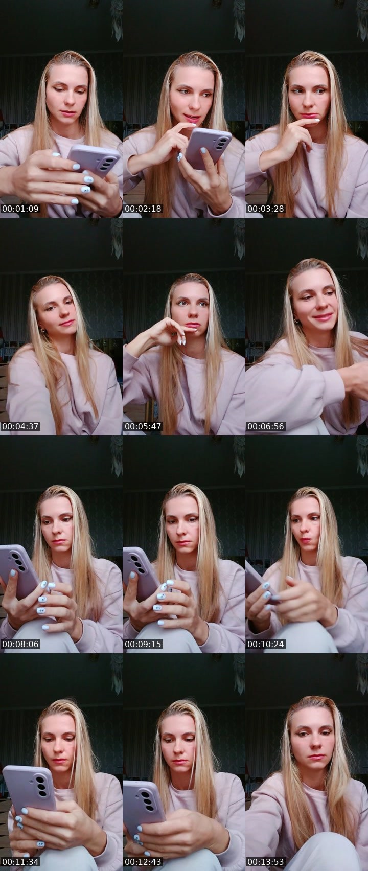 Contact-sheet preview of 🎀 Senorita 🎀's Liveme recording
