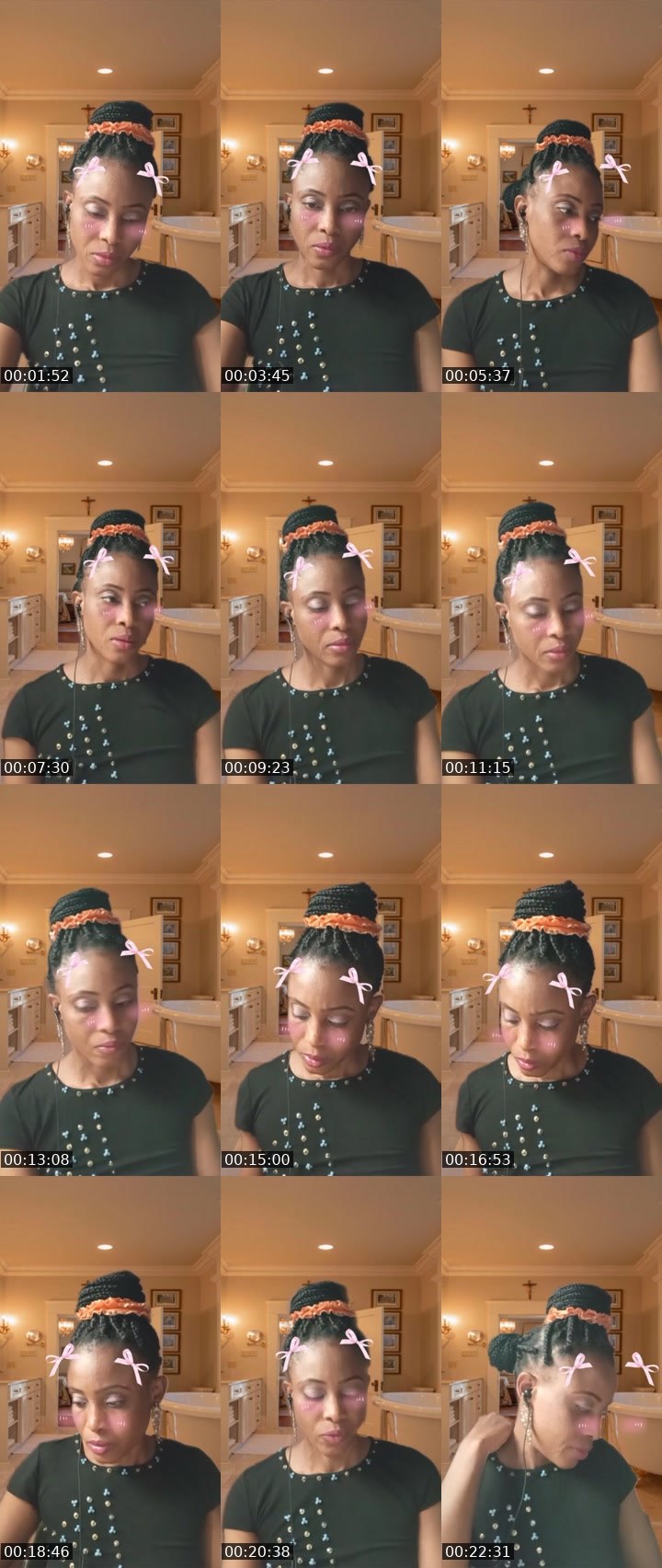 Contact-sheet preview of Julie🧥☯️'s Liveme recording