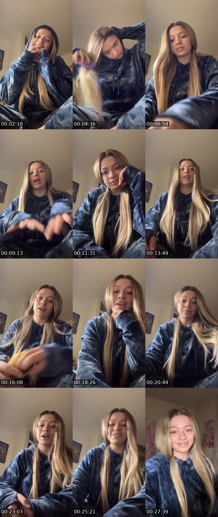 Contact-sheet preview of Waveeybabii's Liveme recording