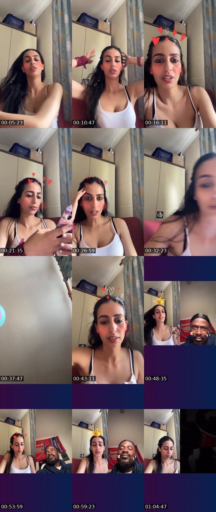 Contact-sheet preview of 𝐌𝐘𝐒𝐓𝐄𝐑𝐘 🐝's Liveme recording