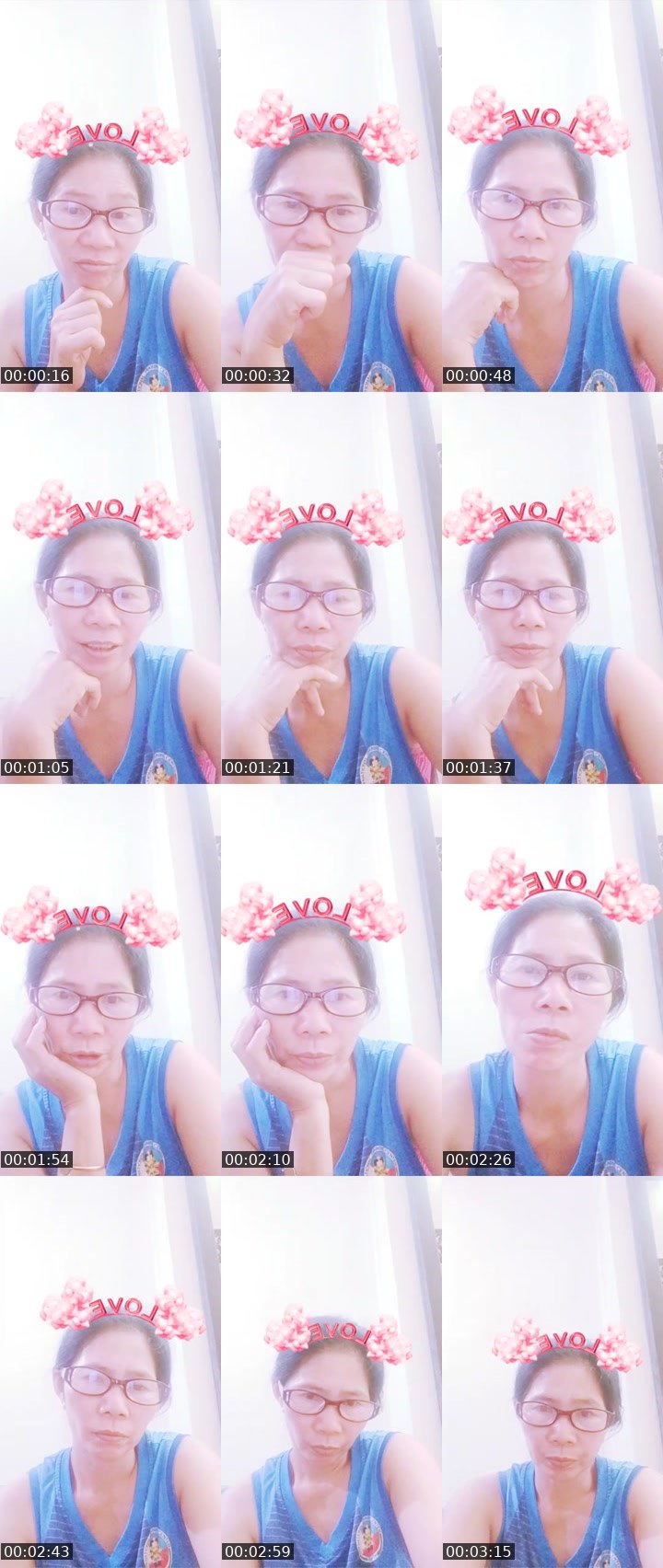 Contact-sheet preview of Soledad Linda's Liveme recording
