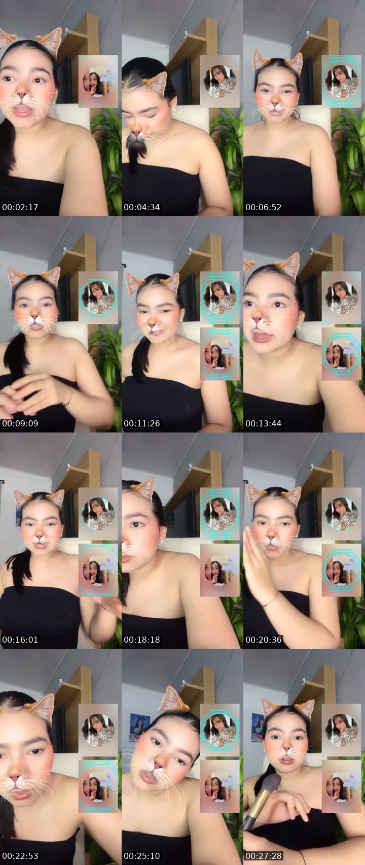 Contact-sheet preview of 🐦‍🔥Hannah✨🪐🧁's Liveme recording