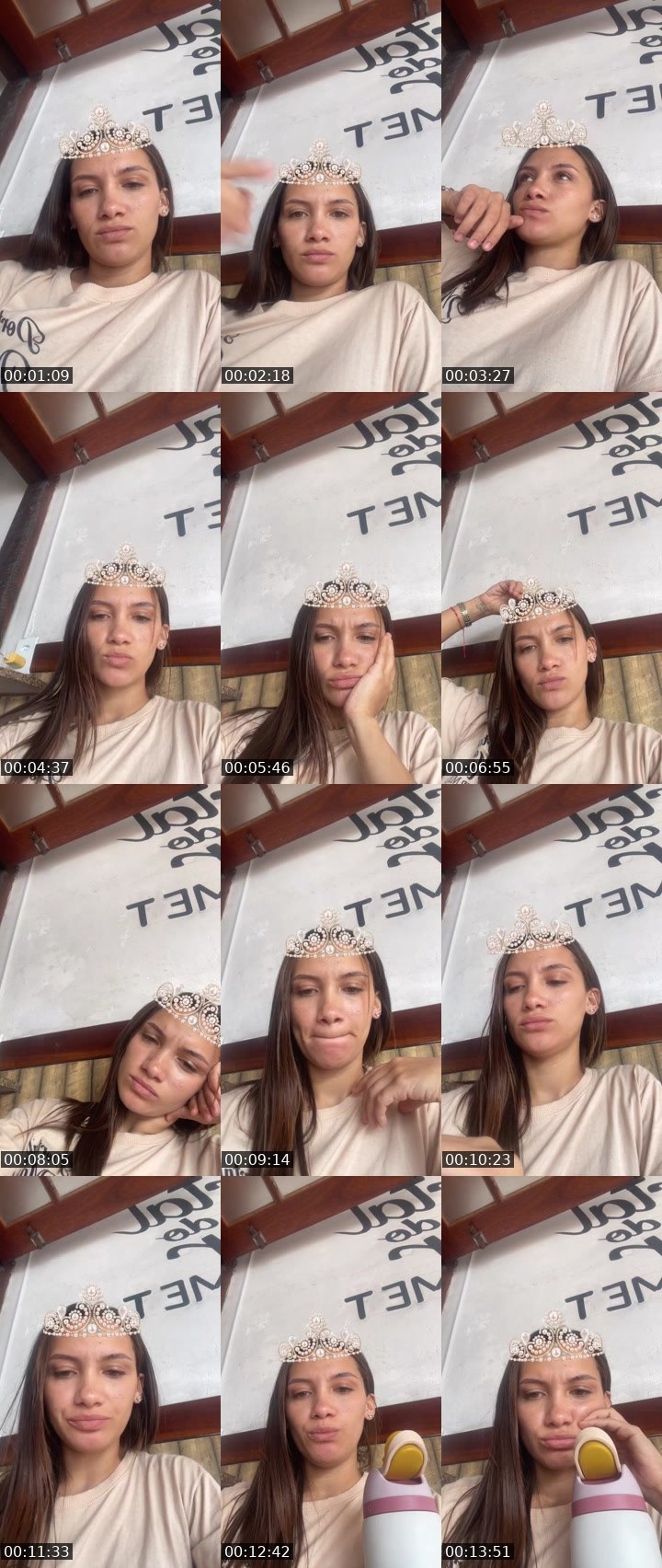 Contact-sheet preview of larilemes's Liveme recording
