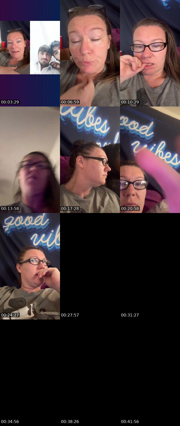 Contact-sheet preview of AmberSmith91's Liveme recording