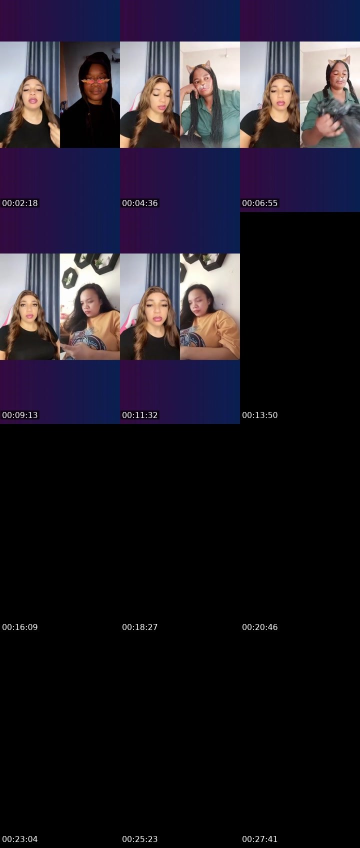 Contact-sheet preview of 🏦Pinky🖤⏏️☻︎'s Liveme recording