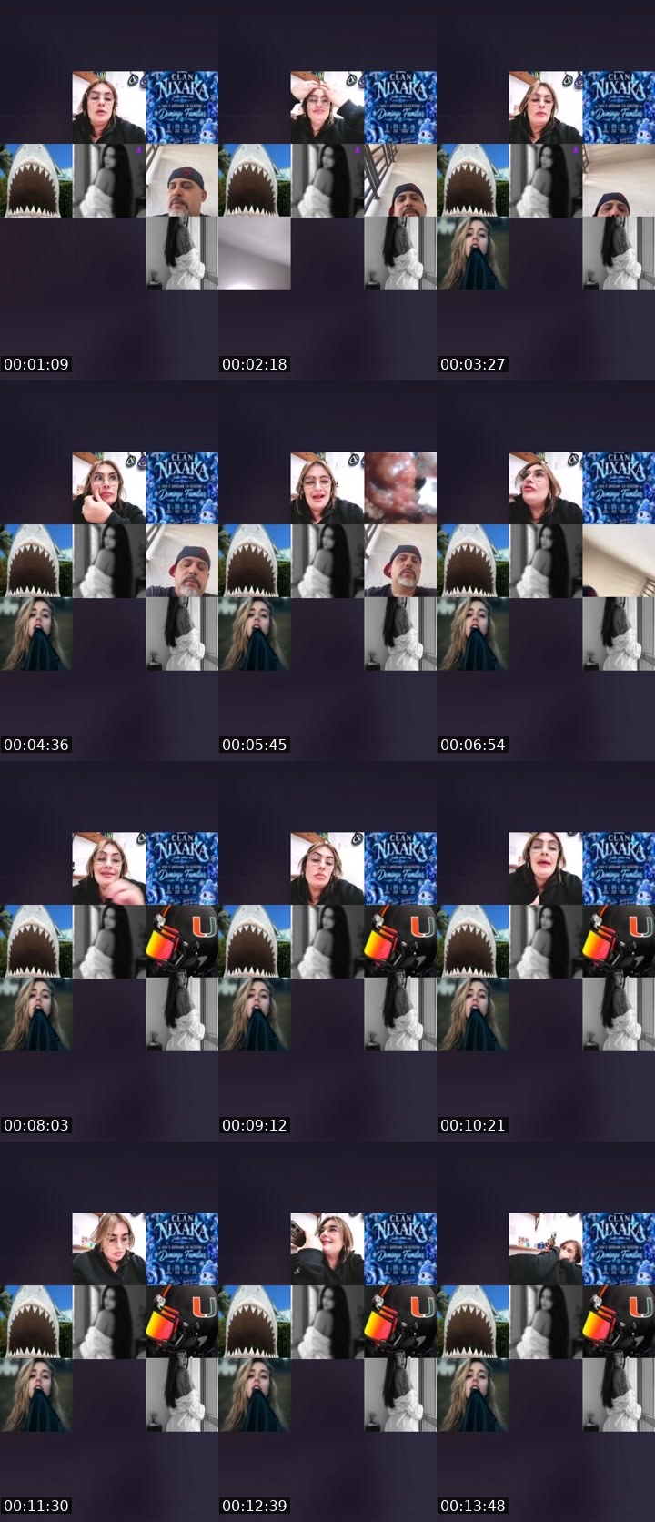 Contact-sheet preview of 𓄂𝐌😈𝐳ão 🔥's Liveme recording
