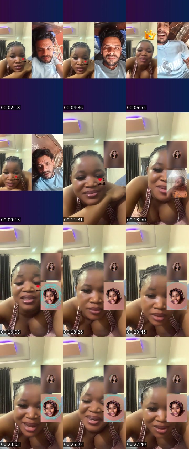 Contact-sheet preview of ⏏️𝗗𝘢𝘆𝘇𝘦🎭🗝️'s Liveme recording