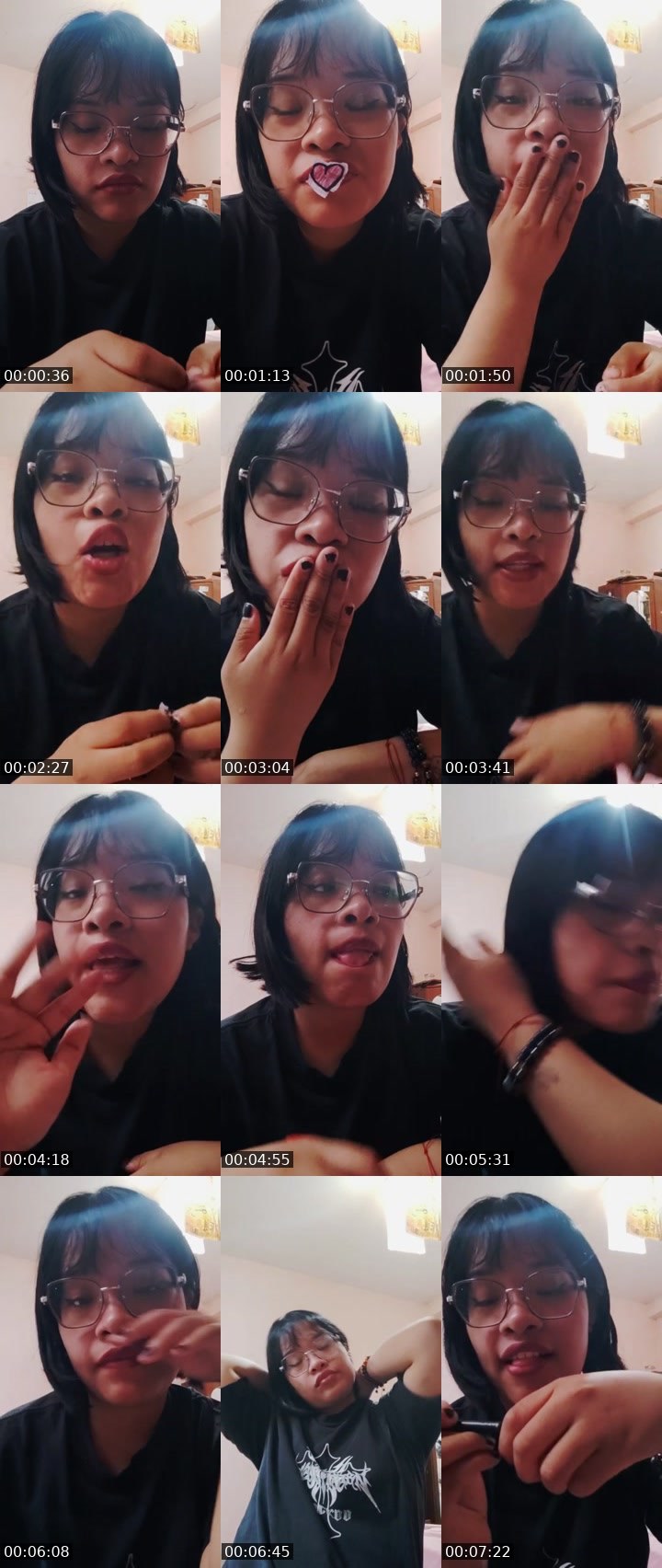 Contact-sheet preview of Angiecel🌸's Liveme recording